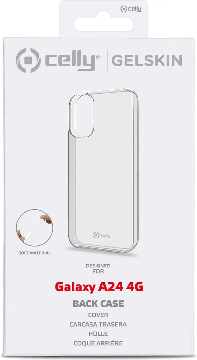 Celly Gelskin Siliconen Hoesje Samsung Galaxy A24 - Transparant