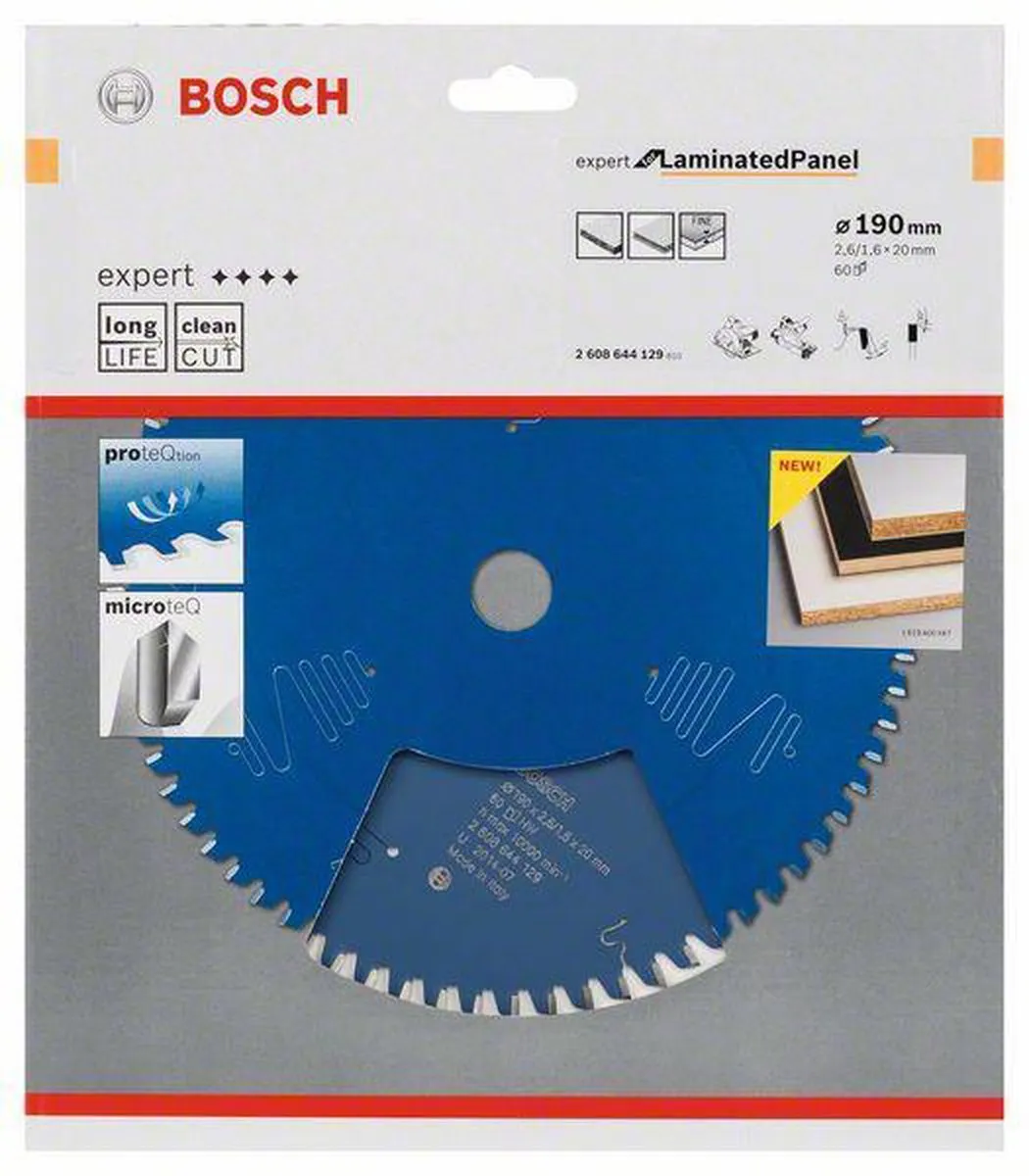 Bosch Expert Cirkelzaagblad Aluminium 184x16x2.6/1.6x48 - afbeelding 4 van 6