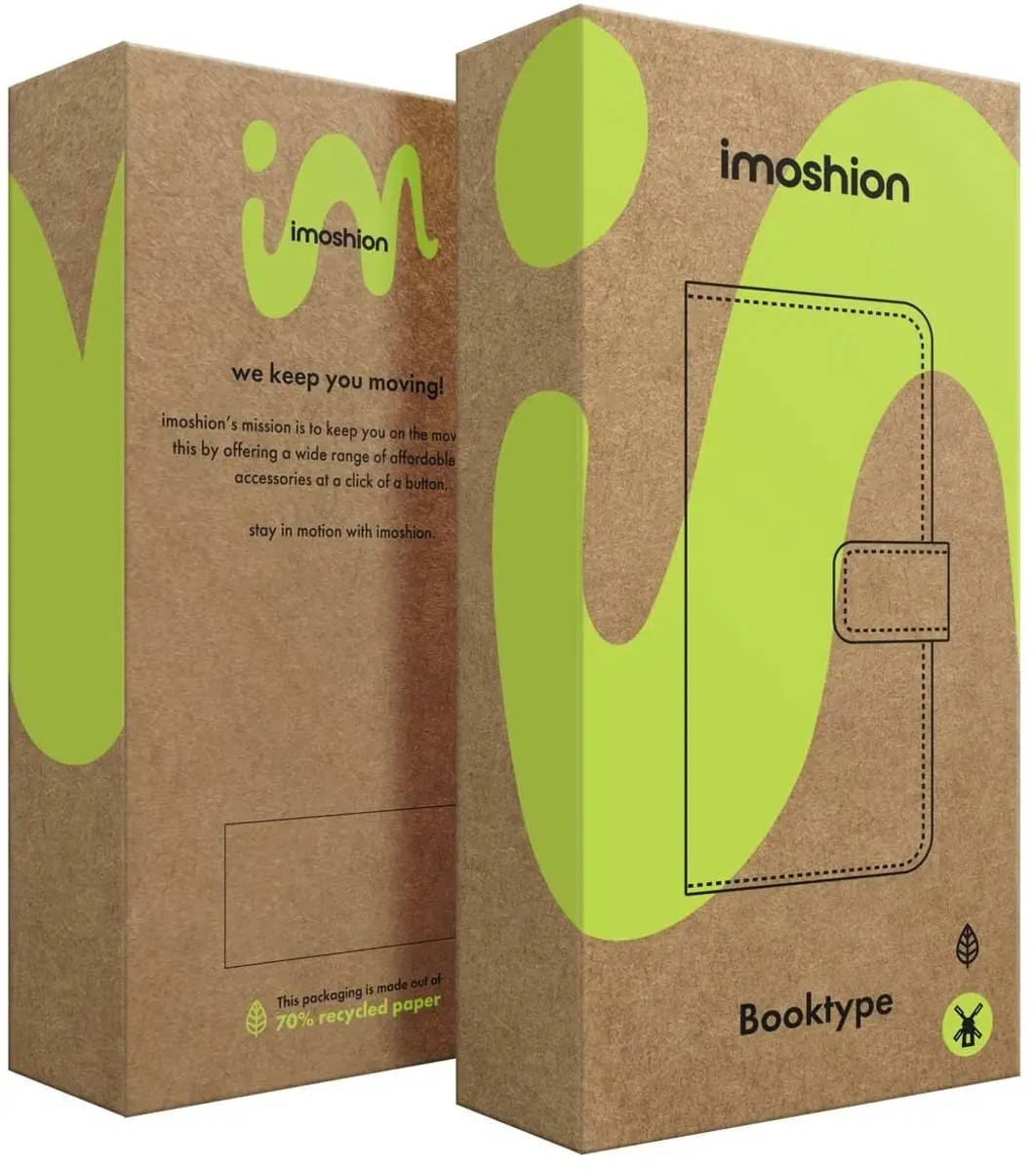 Selencia Hoesje iPhone 17 Pro - Groen Lederen Bookcase