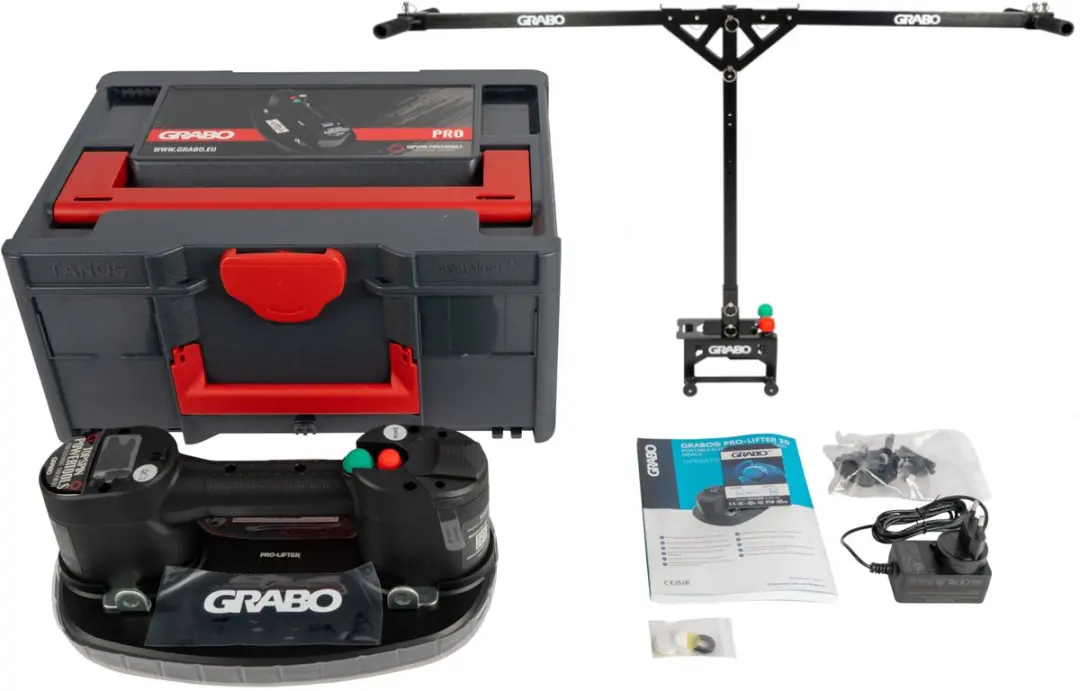 Grabo Pro in Koffer Erguo T-Lift Elektrische Vacuümzuiger 120 kg - Zwart