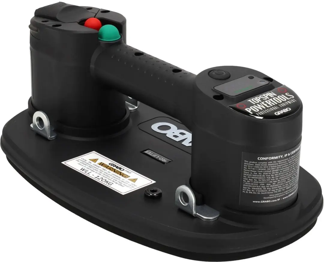 Grabo Pro in Koffer Erguo T-Lift Elektrische Vacuümzuiger 120 kg - Zwart