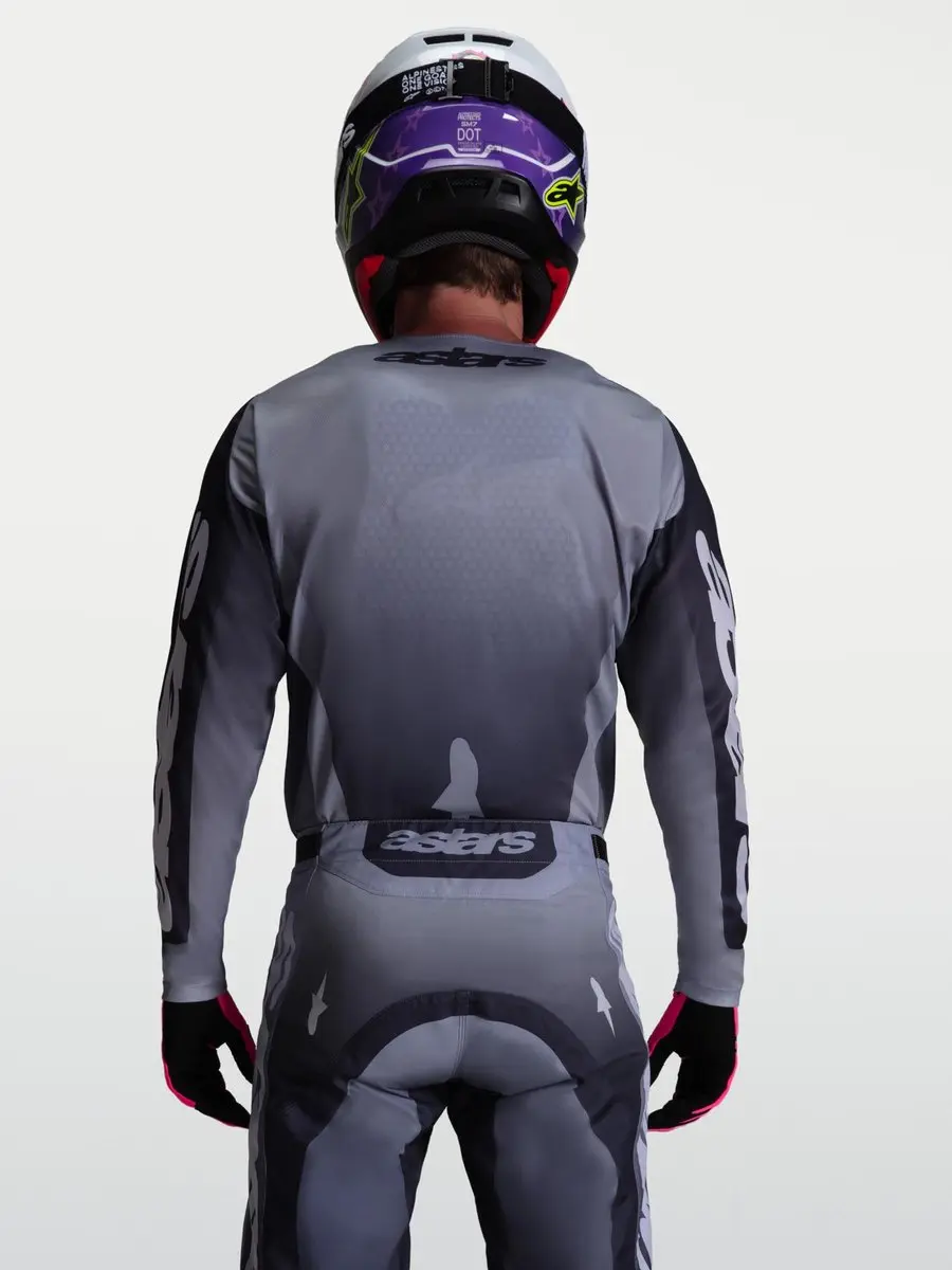 Alpinestars Racer Amber Motocross Trui - Grijs/Paars M