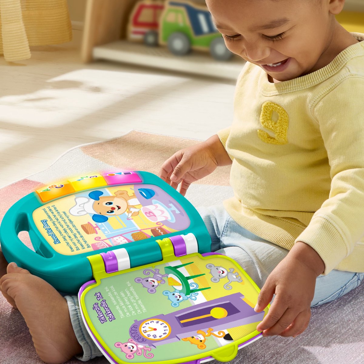 Fisher-Price Leerplezier Verhalenboek Versjes - Muzikaal Boek met Lichtjes en Geluid