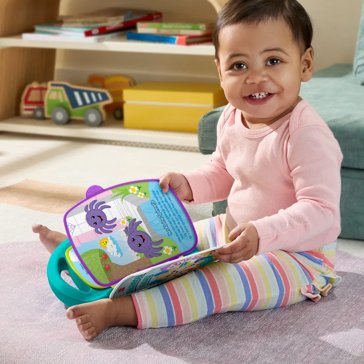 Fisher-Price Leerplezier Verhalenboek Versjes JMM52 - Muzikaal Meerkleurig - afbeelding 6 van 6