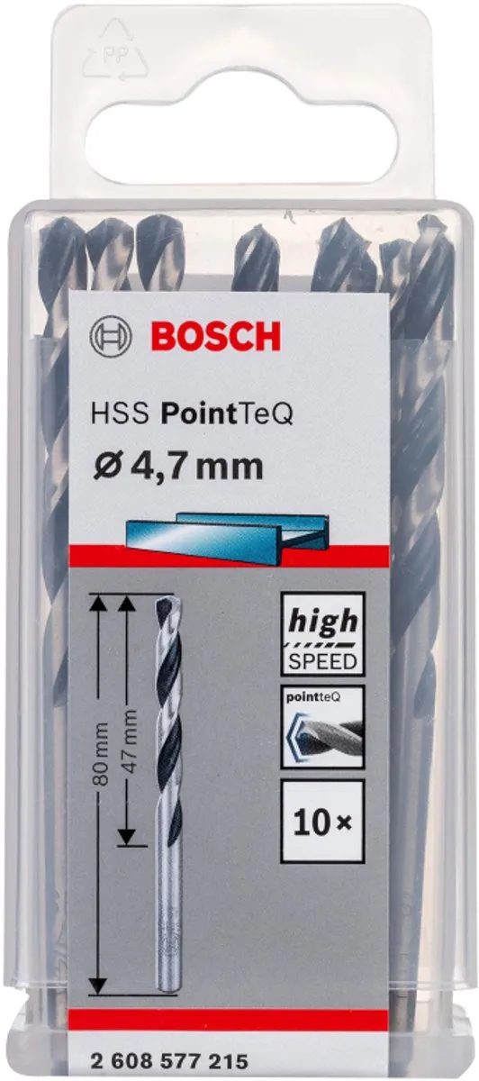 Bosch HSS PointTeQ DIN 338 4,7x47x80mm
