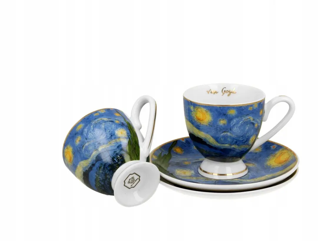 Van Gogh Starry Night Espresso Kopjes - 2 Stuks