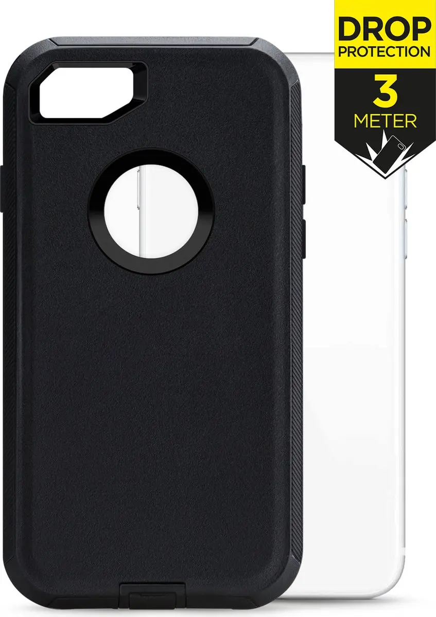 Mobilize Defender Backcover MOB-DCB-IPHSE2020 iPhone 8 Hoesje - Zwart