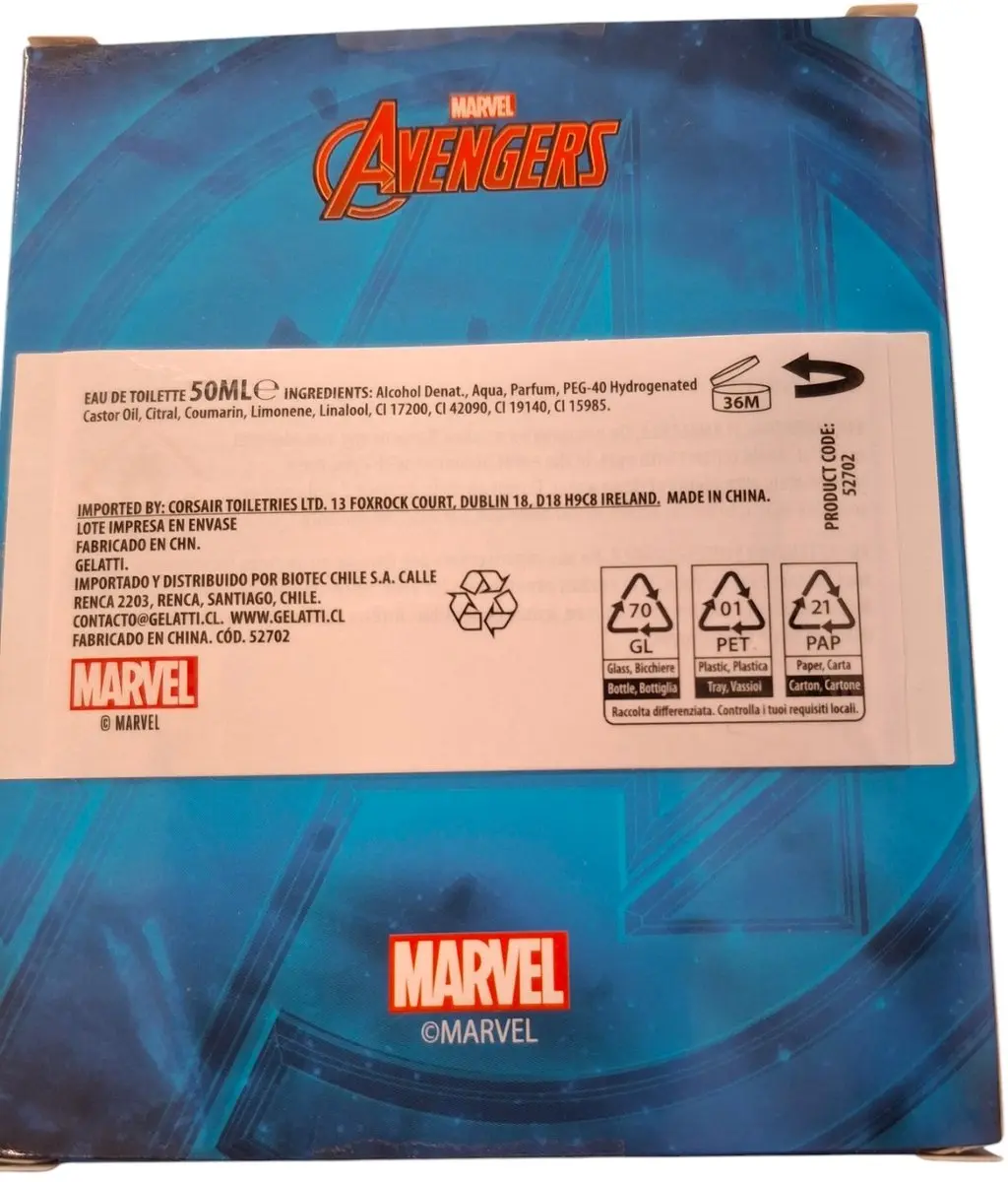 Corsair Marvel Avengers Eau de Toilette 50ml