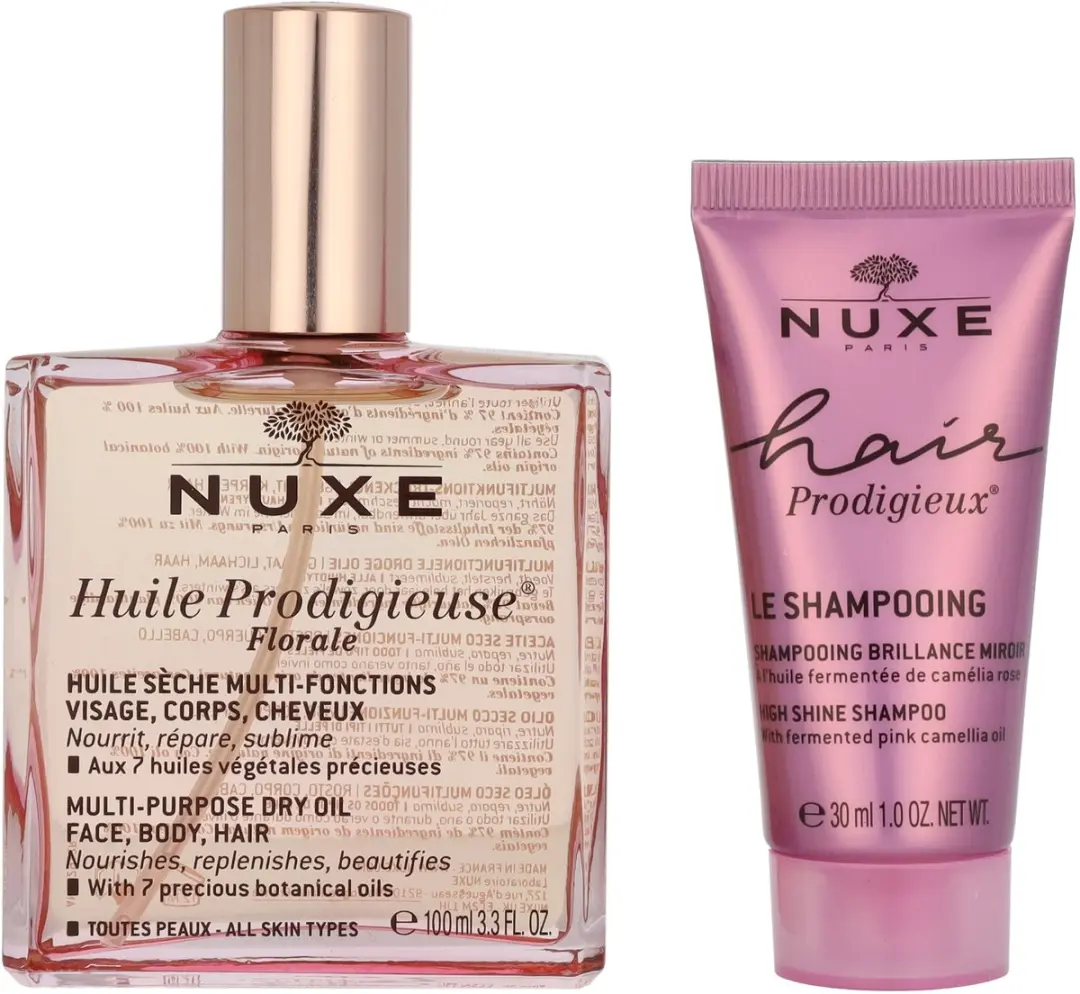 Nuxe Huile Prodigieuse Florale 100ml + Haar Prodigieux Shampoing Brillance Miroir 30ml