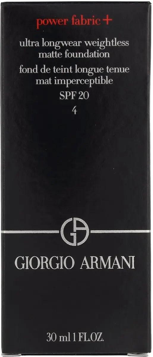 Armani Power Fabric+ Ultra Longwear Matte Foundation SPF20 - 30ml