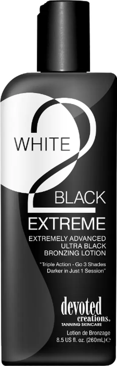 Devoted Creations White 2 Black Extreme Zonnebankcrème 260ml