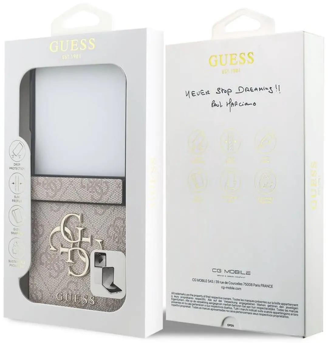 GUESS Case Samsung Galaxy Z Flip 7 - Zwart - 3666339559342