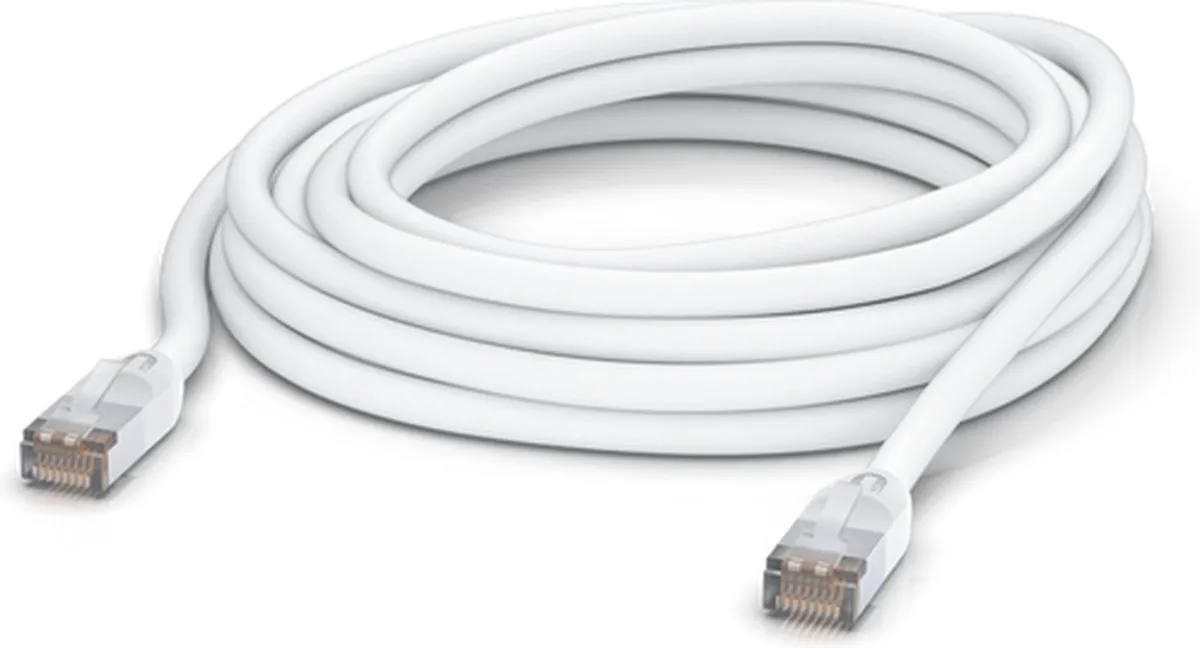 Ubiquiti UACC-CABLE-PATCH-OUTDOOR-8M-W Netwerkkabel Cat5e Wit