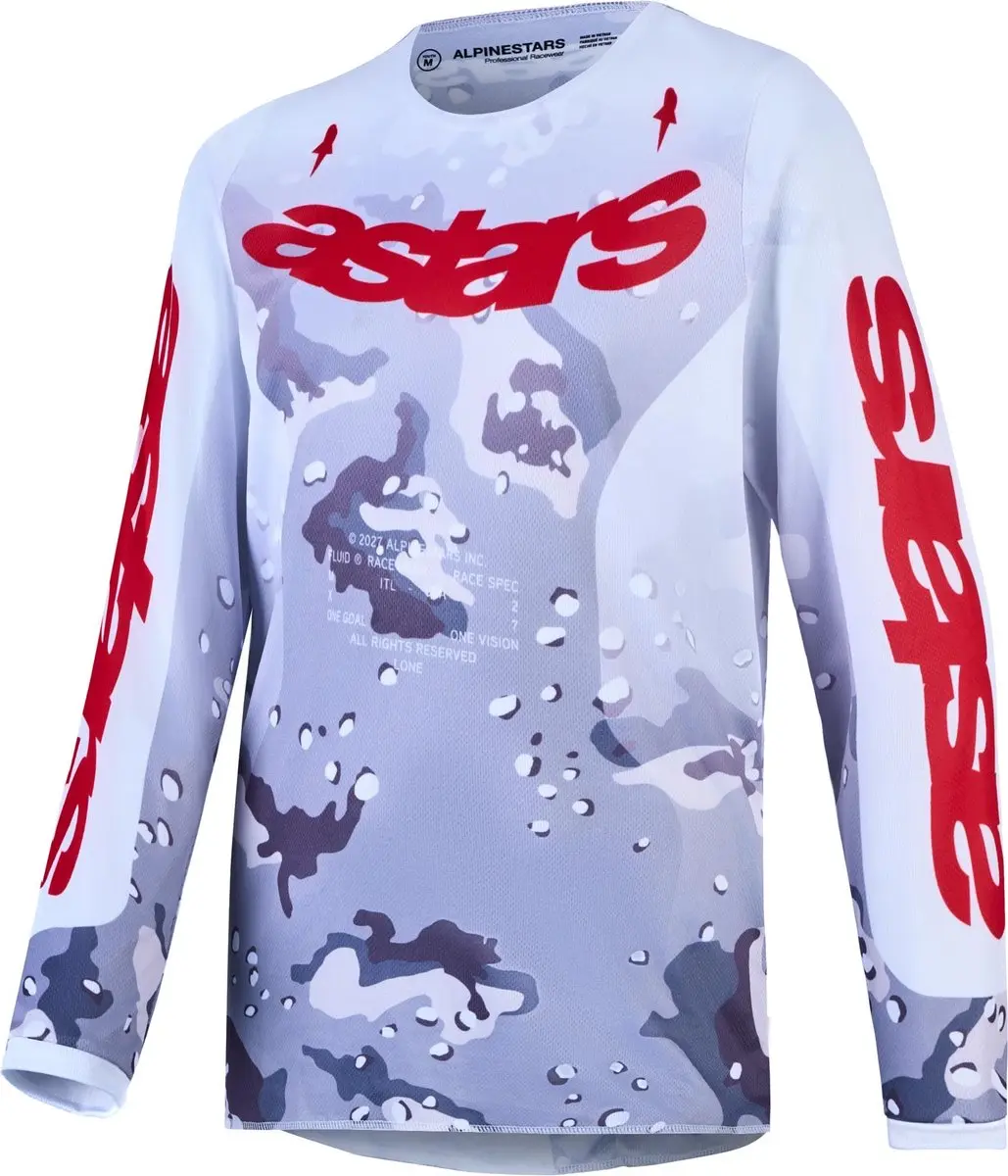 Alpinestars Fluid Lone Jeugd Motocrosstrui - Grijs/Paars S