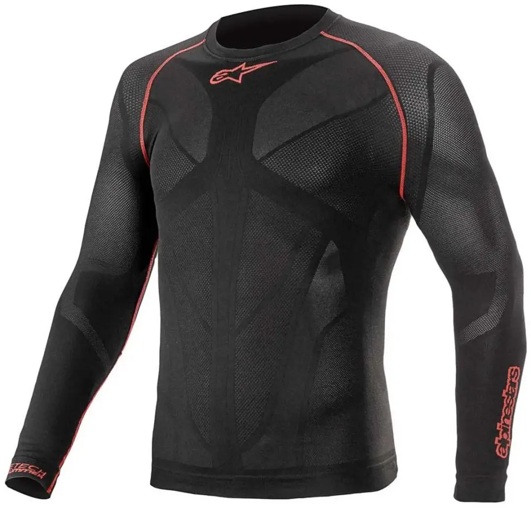 Alpinestars Ride Tech V2 Top Long Sleeve Zomeronderkleding M-L - Zwart/Rood