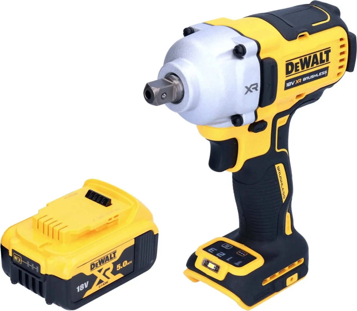 DeWalt DCF892 N Accu-slagmoersleutel 18V 812Nm 1/2" - 5,0Ah - afbeelding 2 van 5