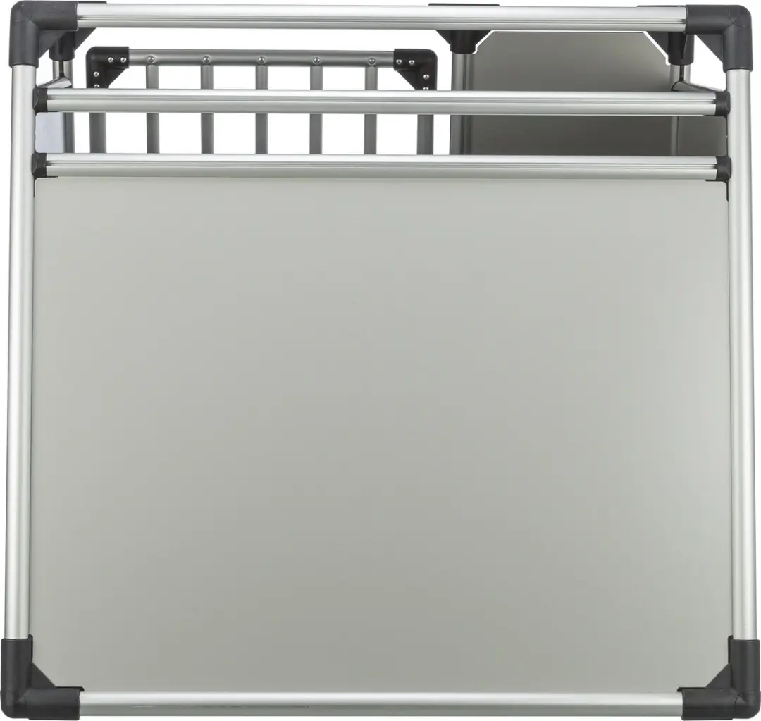 Trixie Aluminium Transportbox XL 94x93x87cm - Zilverkleurig/Zwart
