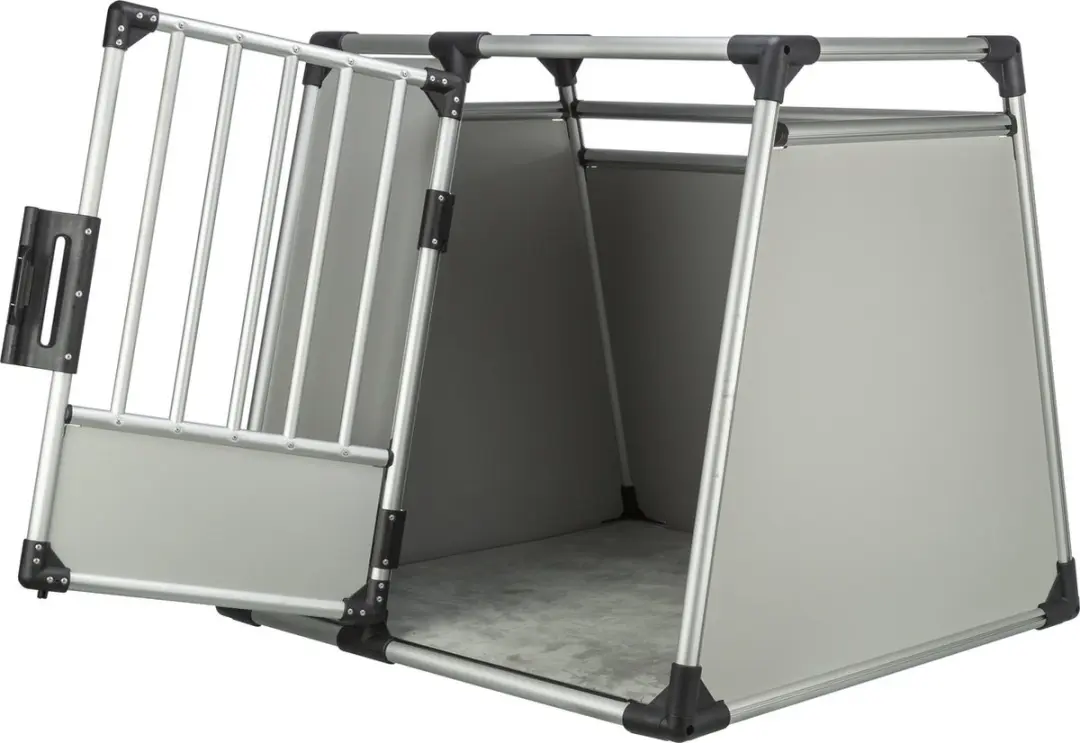 Trixie Aluminium Transportbox XL 94x93x87cm - Zilverkleurig/Zwart - afbeelding 6 van 6