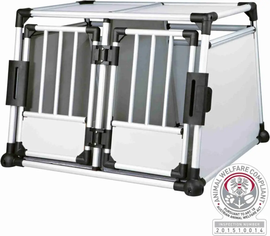 Trixie Transportbox Aluminium Dubbel 95x69x88cm