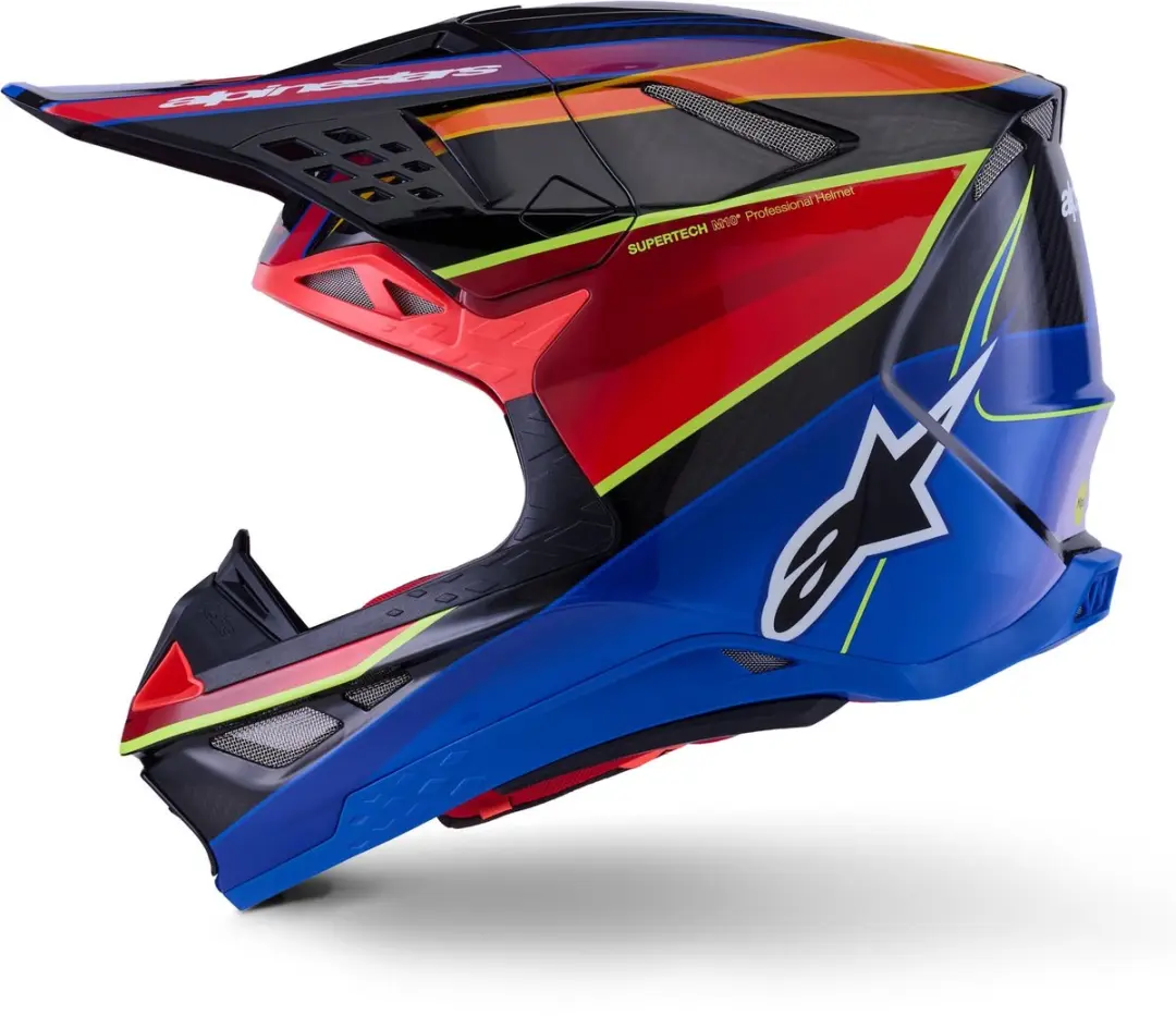 Alpinestars Supertech S-M10 Era 2025 Motorcrosshelm - XXL - Blauw/Rood - afbeelding 6 van 6