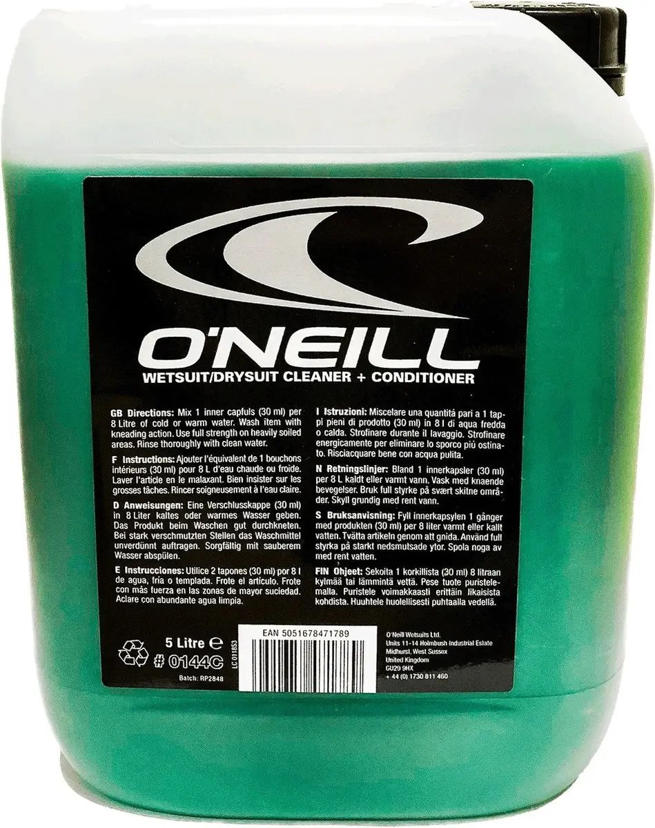 O'Neill 5L Wetsuit Cleaner - Zwart