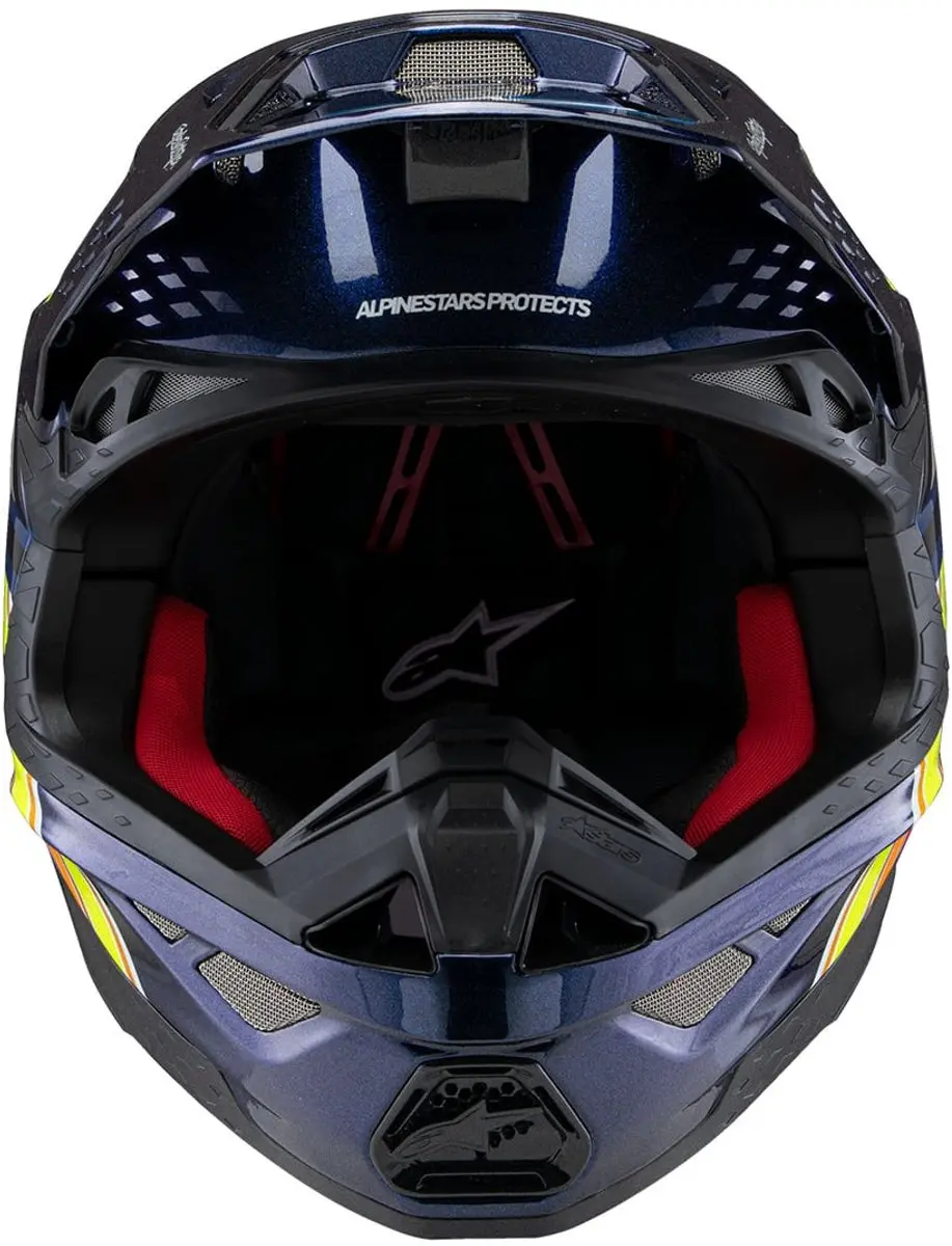 Alpinestars S-M10 TLD Edition 25 Offroad Helm - XXL - Donkerblauw/Fluo/Oranje/Rood