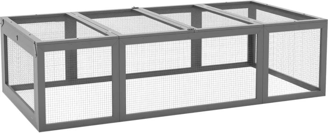 Pawhut Hasenstall 180x90x48cm