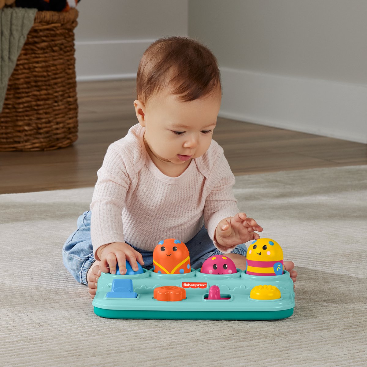 Fisher Price Hoppende Bugs Blauw