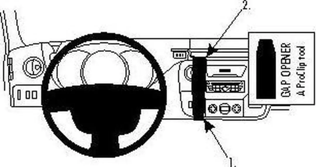 Brodit ProClip 213469 Houder - Zwart - o.a. Opel Movano/Renault Master/Nissan NV400