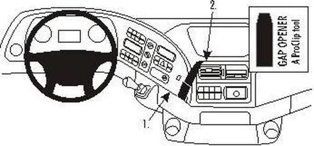 Brodit ProClip Mercedes Actros 853355 Houder