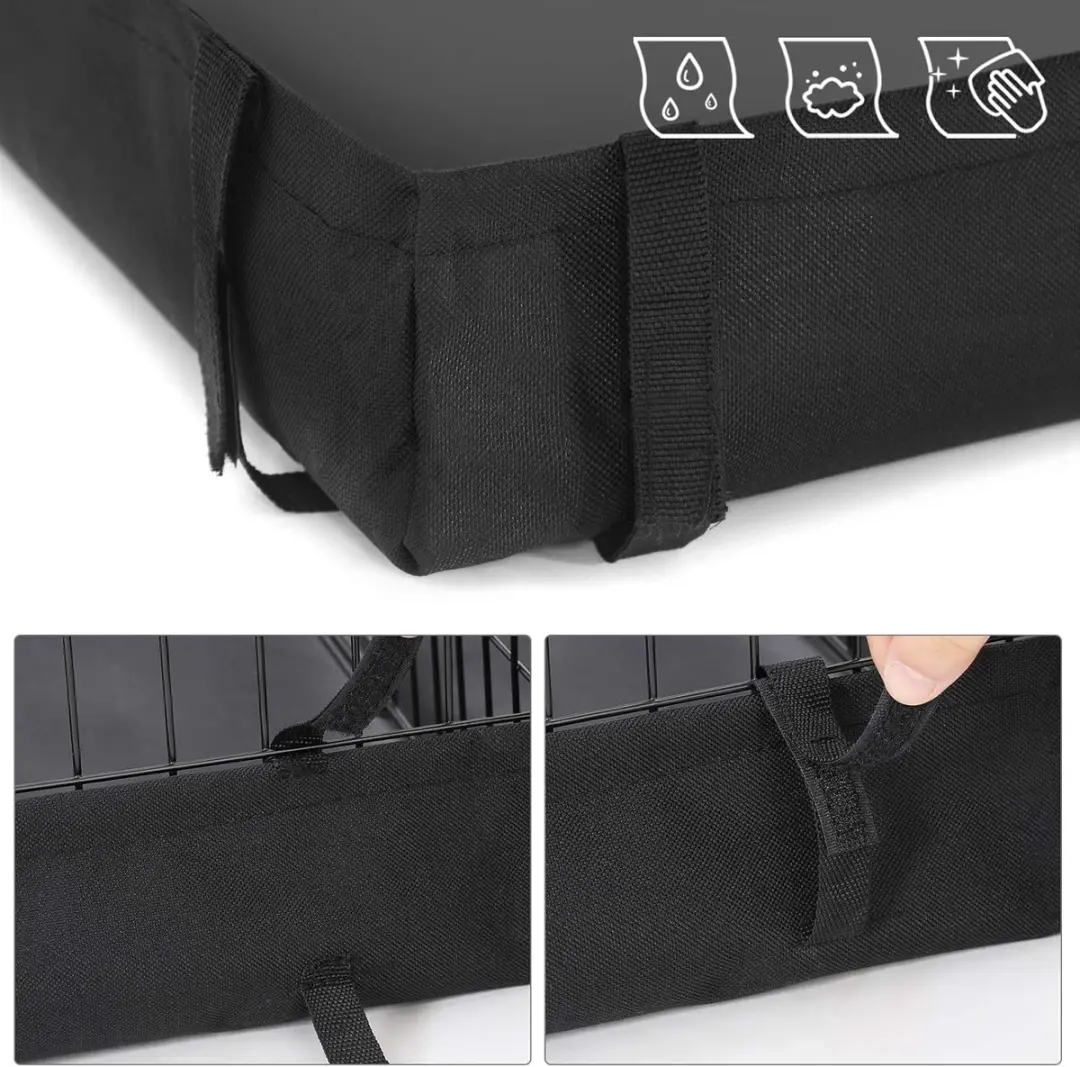 Songmics Leefruimte voor Cavia's 123x63x46cm - Zwart