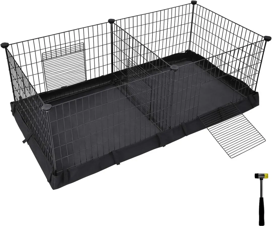 Songmics Leefruimte voor Cavia's 123x63x46cm