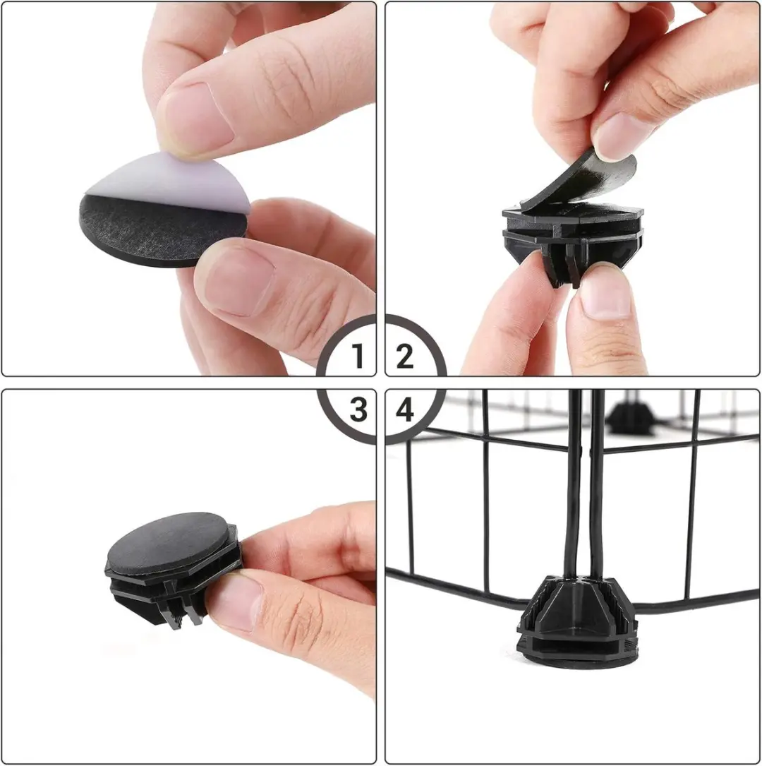 Songmics Leefruimte voor Cavia's 123x63x46cm - Zwart