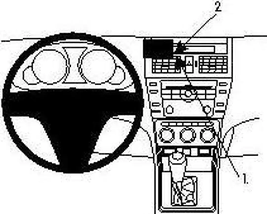 Brodit Center Mount Mazda 6 08- Houder - Zwart