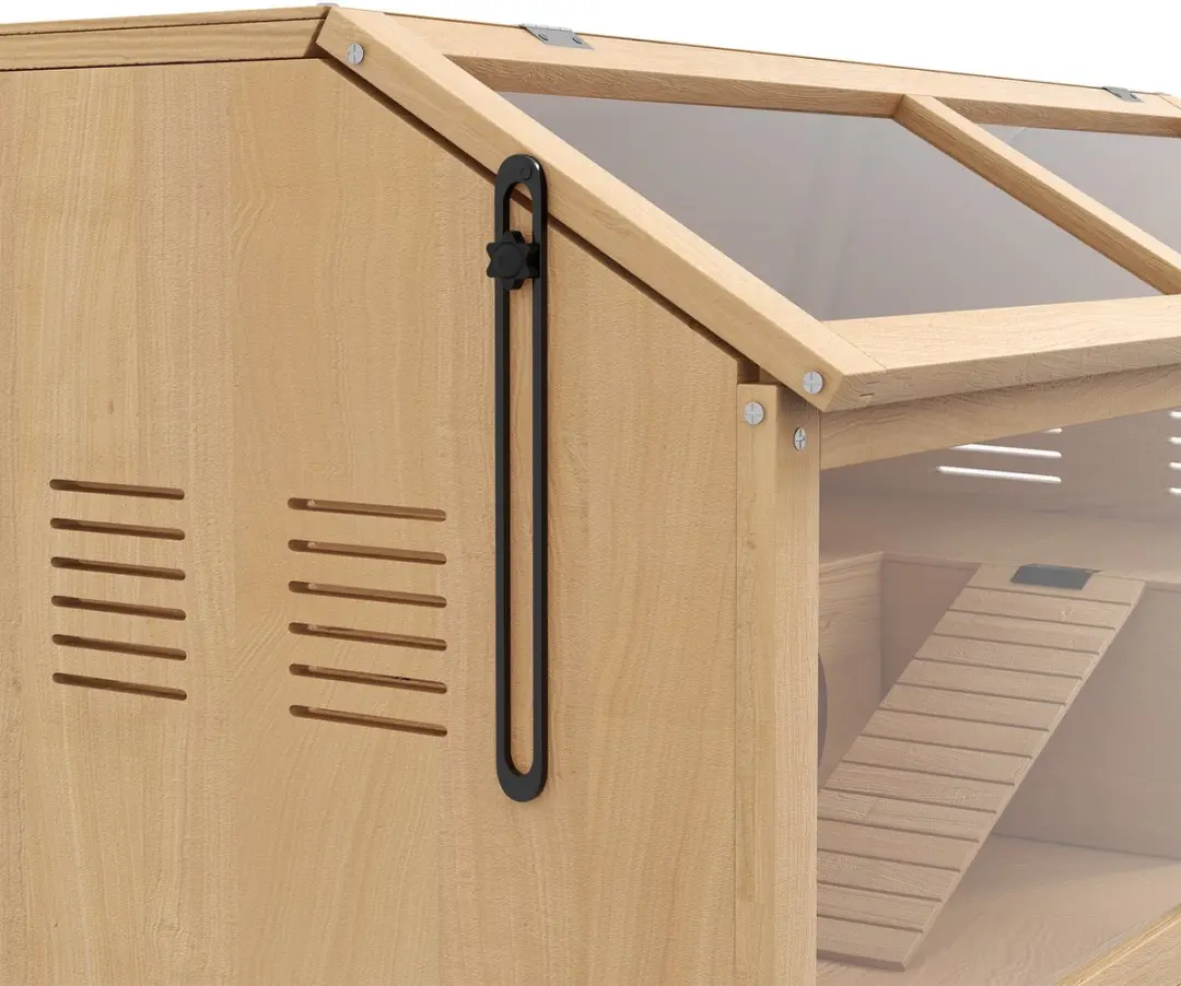 Pawhut Hamsterkooi Natuurhout 85L x 45B x 44H cm