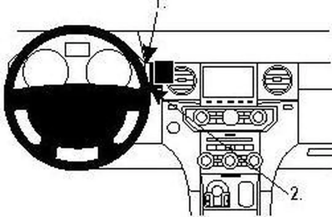Brodit Proclip Center Mount Land Rover LR4/Discovery 4 - Zwart
