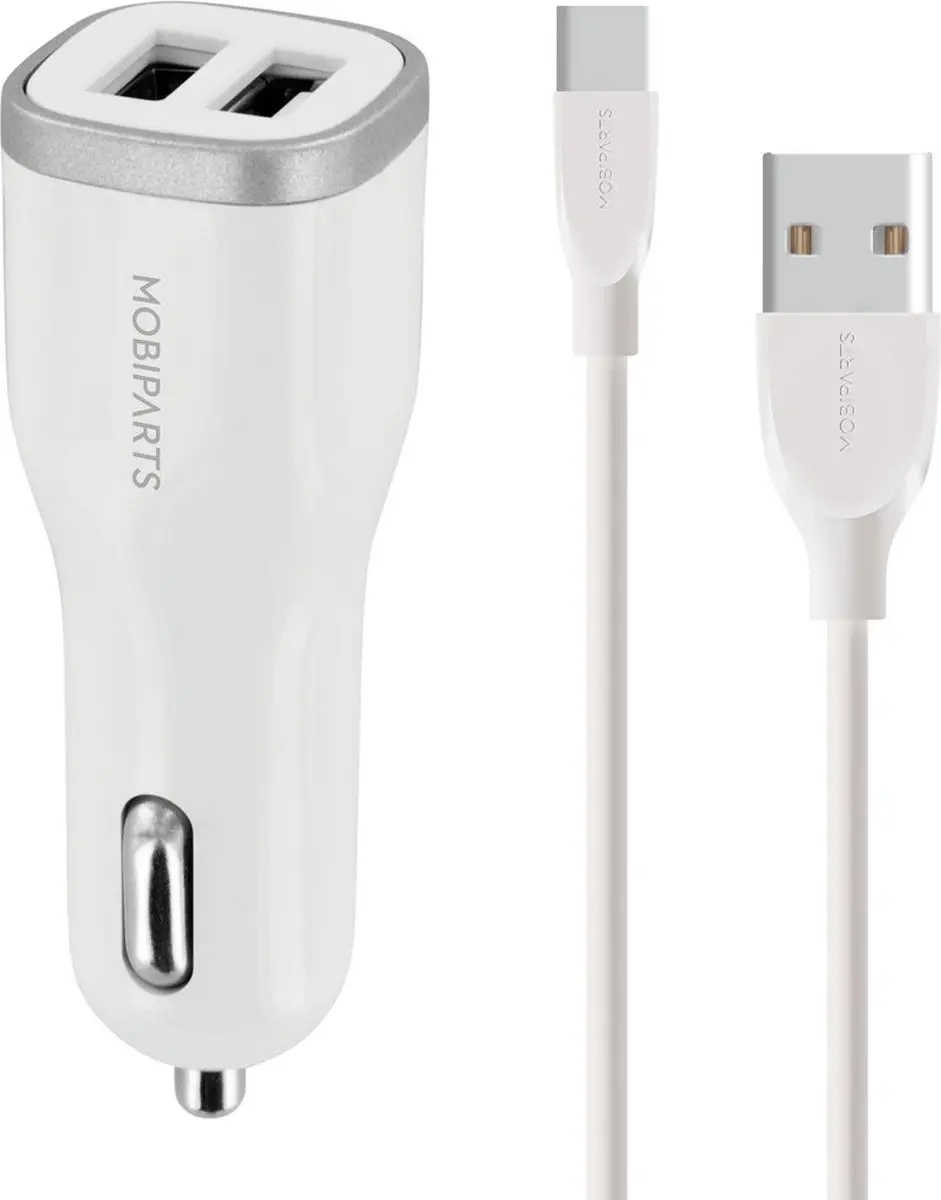 Mobiparts Autoloader 12W/2.4A USB-C Wit