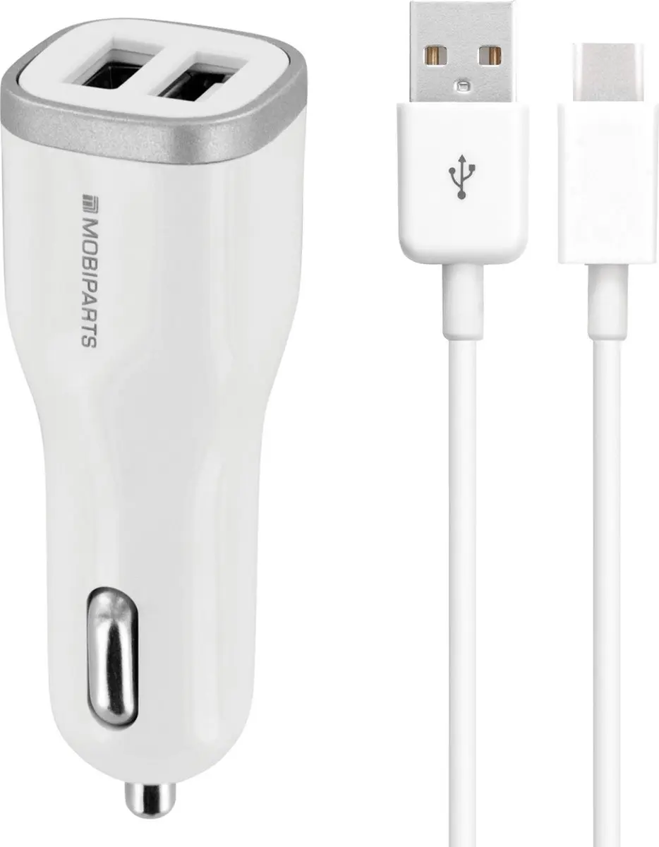 Mobiparts Autoloader 12W/2.4A USB-C Wit