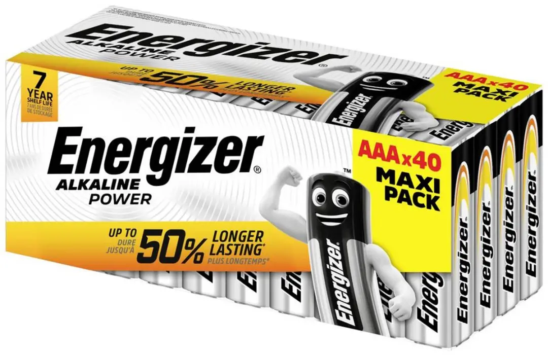 Energizer Power AAA Alkaline Batterij - 40 Stuks