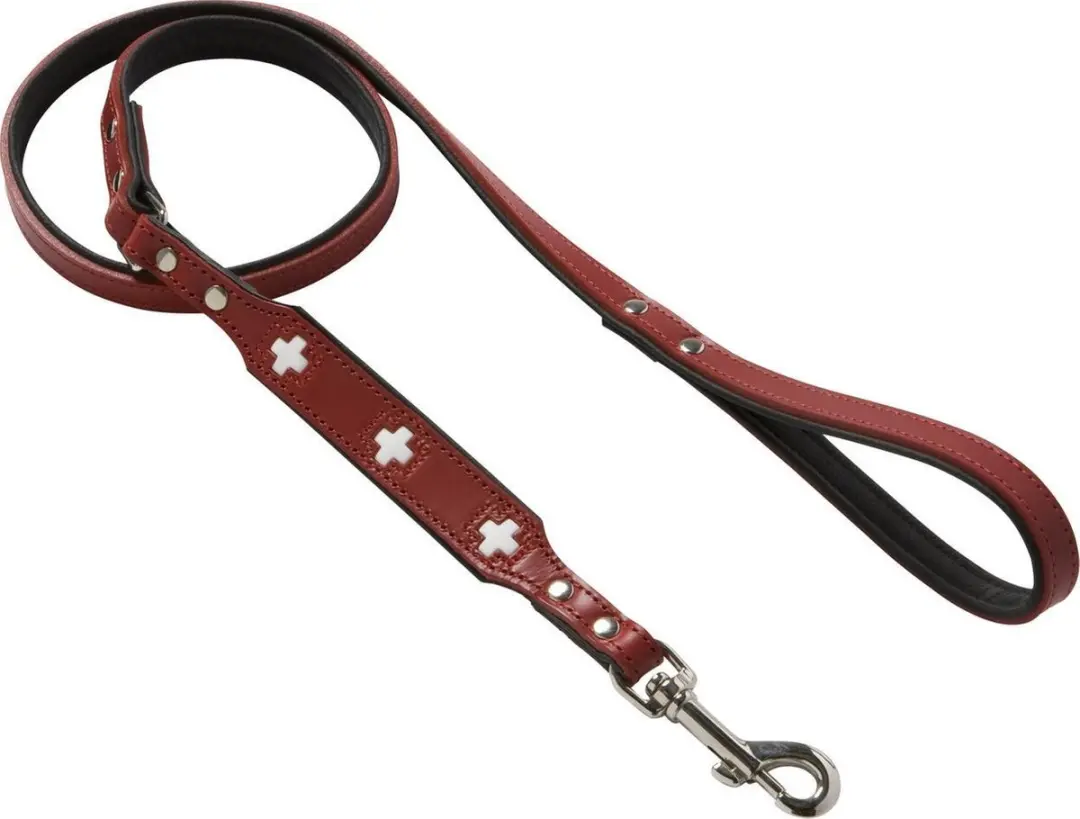 Hunter Hondenhalsband Swiss Rood 41-49cm - Zwart