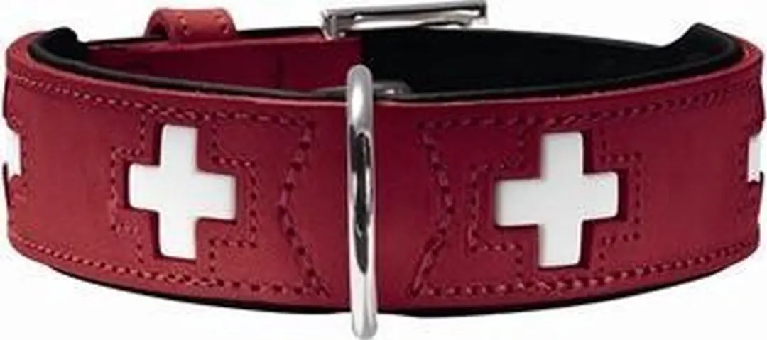 Hunter Hondenhalsband Swiss Rood 41-49cm