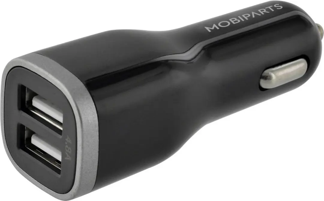 Mobiparts MP-37542 Car Charger Dual USB 24W - Zwart
