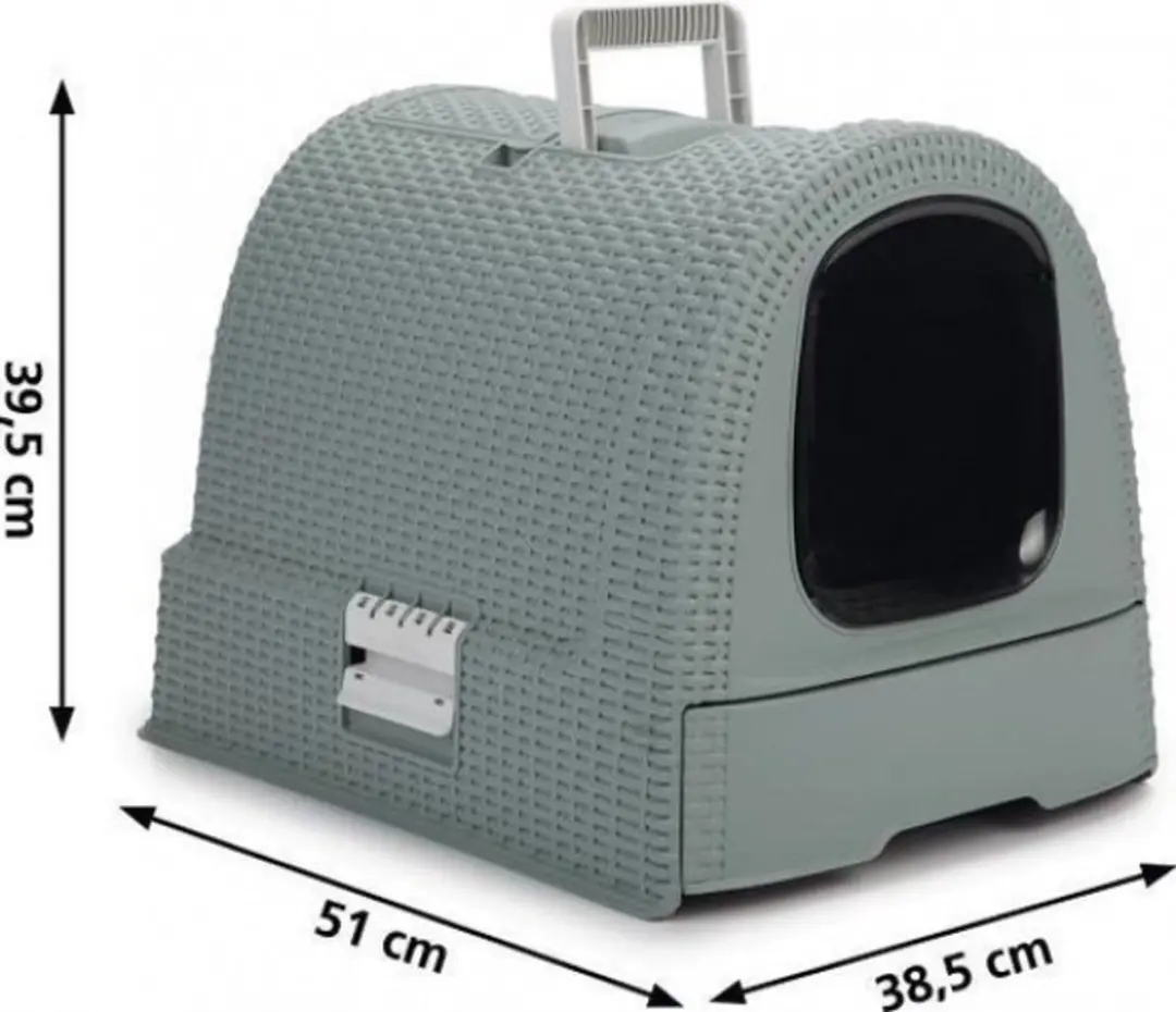 Curver Kattenbak met lade 51,5x38,5x40cm Misty Blue