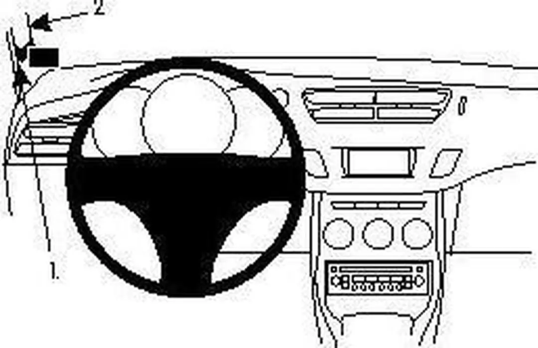 Brodit ProClip Houder Citroën C3 2010-2016 - Links - Zwart