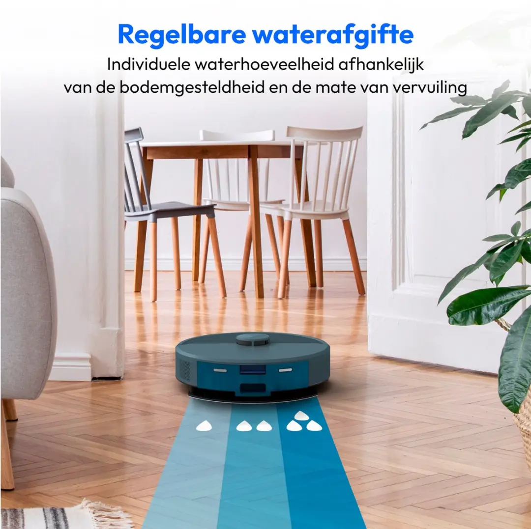 Medion X23 SW+ Robotstofzuiger Blauw - 5000 Pa