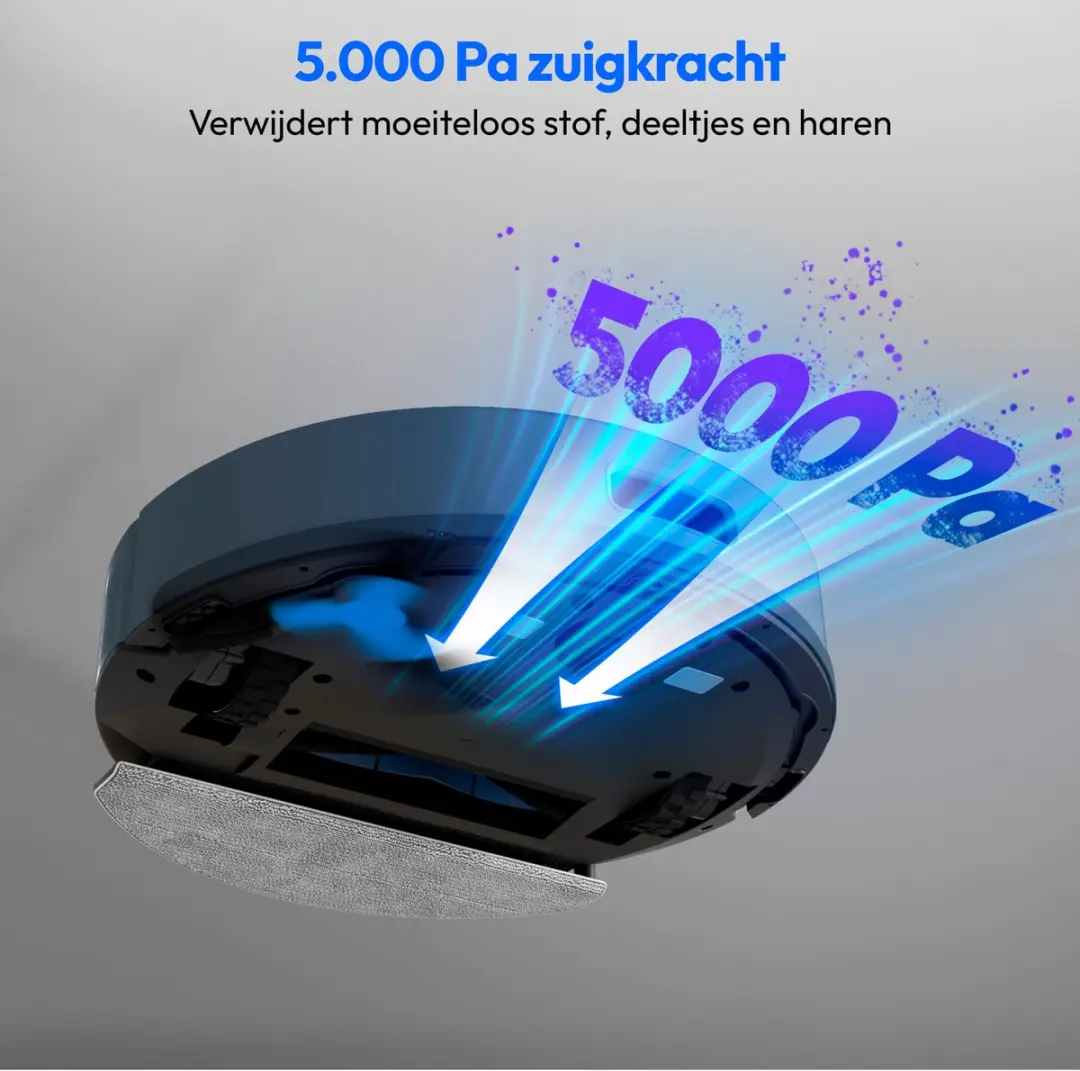 Medion X23 SW+ Robotstofzuiger Blauw - 5000 Pa