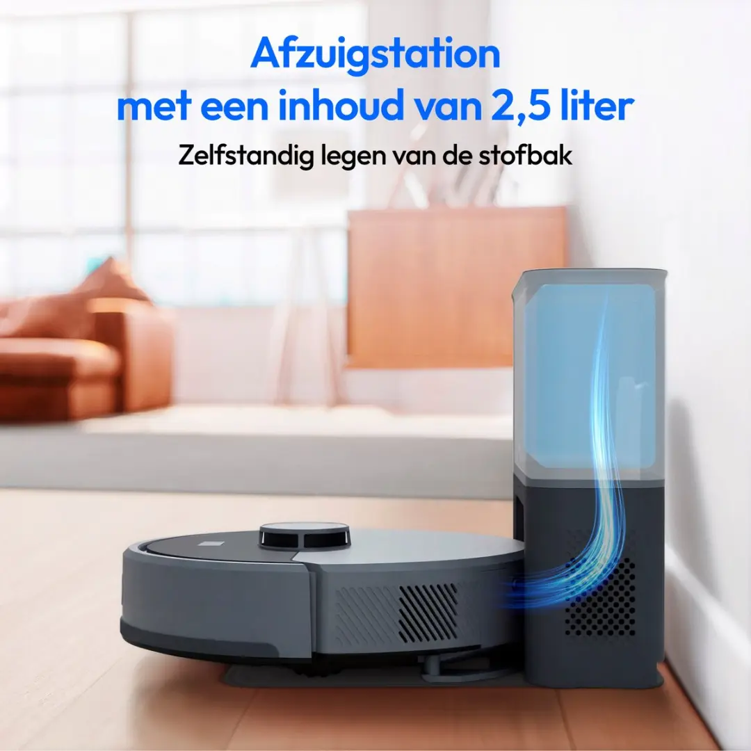 Medion X23 SW+ Robotstofzuiger Blauw - 5000 Pa