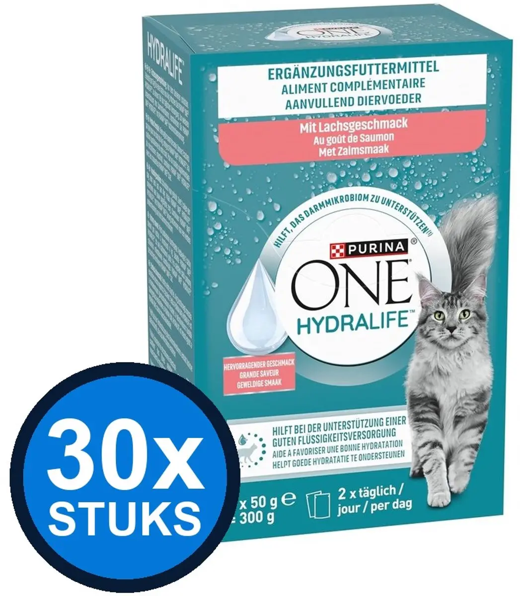 Purina One HydraCare Adult Zalm Kattenvoer Natvoer