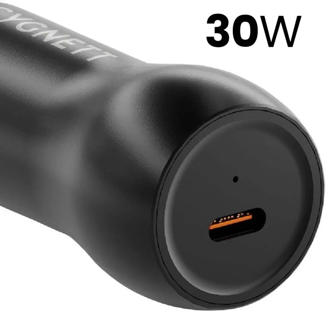 Cygnett CarPower 30W USB-C PD Autooplader - Zwart