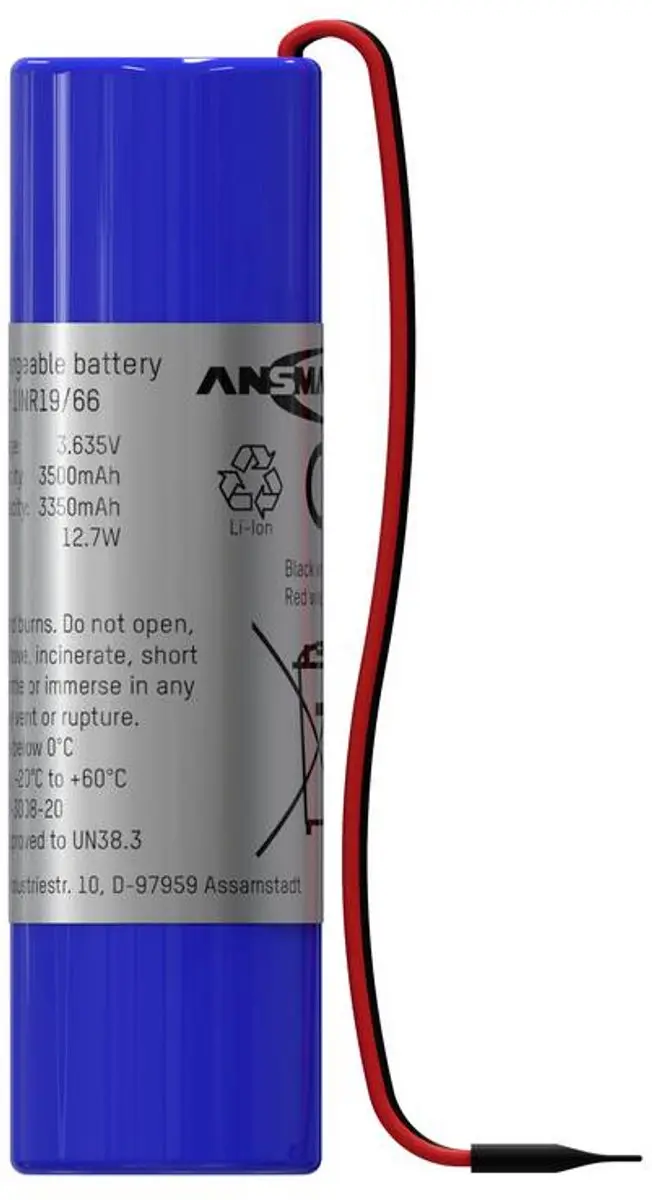 Ansmann 1S1P Accupack 3.63V 3500mAh